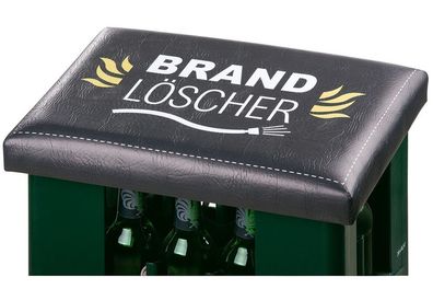 Gilde 42997 Bierkasten Sitzkissen "Brandlöscher" 44x34cm Sitzpolster schwarz