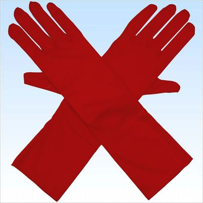 Lange Handschuhe für elegante Abendgarderobe Rot Fingerhandschuhe Handschuh