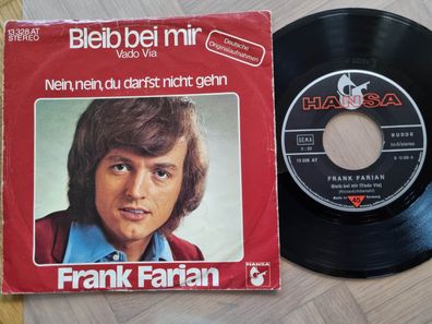 Frank Farian - Bleib bei mir 7'' Vinyl Germany/ CV Drupi - Vado via