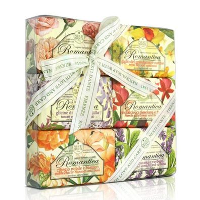 Nesti Dante Romantica Collection Soap Gift Set- Geschenkset 6x 150g