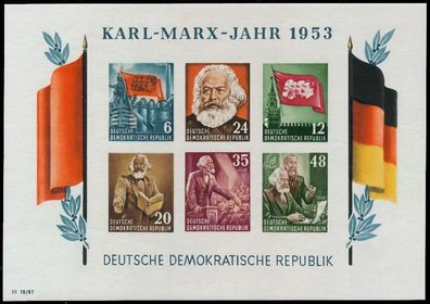 DDR BLOCK Kleinbogen Block 8BYI postfrisch ungebraucht X53AA42