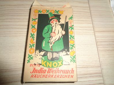 Original Echte India Weihrauch Räucherkerzen -schwarz - KNOX -DDR -Rarität