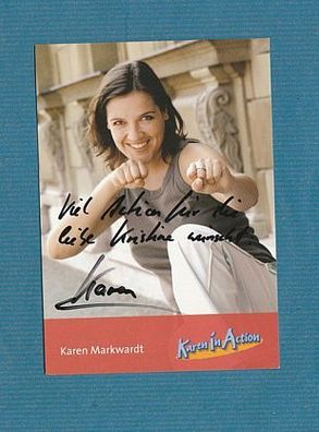 Karen Markwardt (Karen in Action) - persönlich signiert