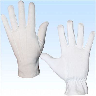 Elegante weiße Handschuhe Gr. S - XXL Fingerhandschuhe f. Hochzeit Kostüme