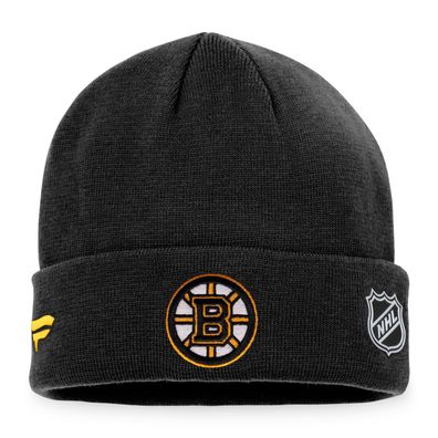 NHL Boston Bruins Wollmütze Mütze Authentic Pro Game Train 726658063968