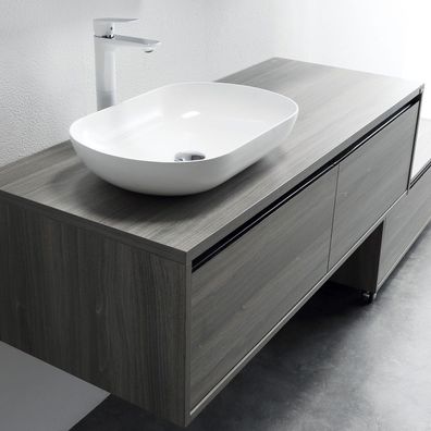 Design 130cm Badezimmer Unterschrank Badezimmer Ahorngrau Badmöbel High Quality
