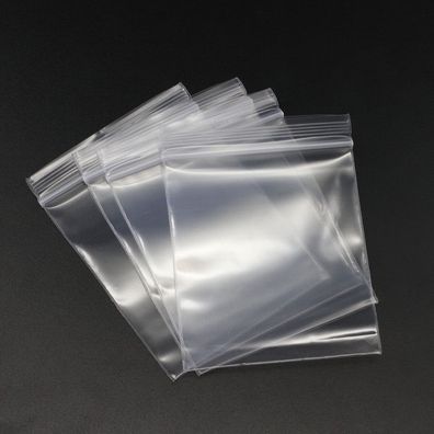 Lose dicke Schmuckverpackungen, durchsichtige Plastiktüte mit Reißverschluss