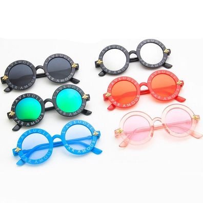 Luxus Vintage - runde Sonnenbrille für