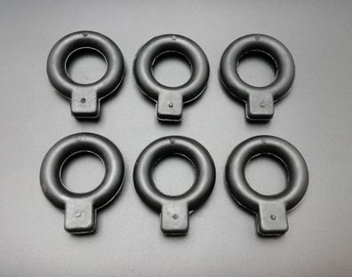 6x Auspuff Gummi Halter passend für VW Golf 2 Jetta 2 19E