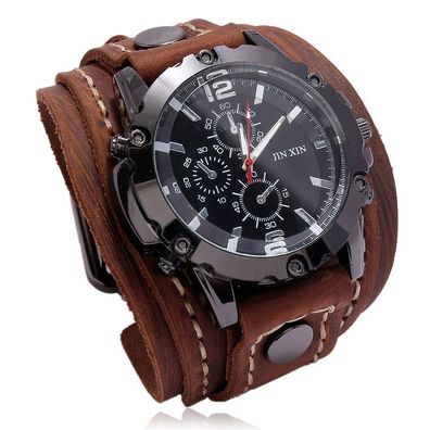 Blaues Glas, Punk-Stil, Quarz-Armbanduhren