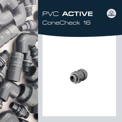 FIAP PVC ACTIVE ConeCheck - PVC - Kegelrückschlagventil - Klebeverbindung -