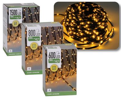 LED Micro Lichterkette Cluster Leuchtkette Softwire weich flexibel IP44 outdoor ...