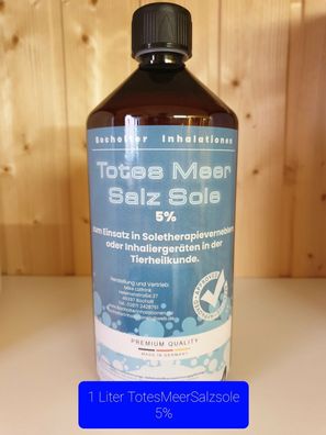 1 Liter 5% TotesMeer SalzSole
