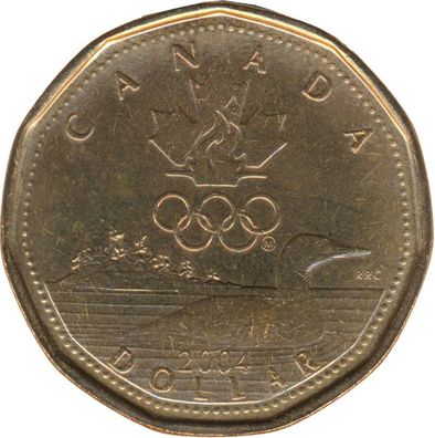 Kanada 1 Dollar 2004 Loonie - Olympiade in Athen*