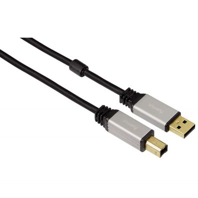 Hama HQ USBKabel Anschlusskabel Gold USB 2.0 für PC DruckerKabel Scanner etc