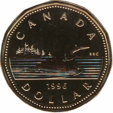 Kanada 1 Dollar 1996 Loonie*