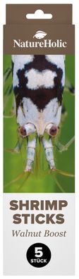 NatureHolic Garnelen Walnussboostlutscher 5x Garnelen-Fischfutter