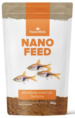 NatureHolic Nanofeed 50ml - Minifischfutter für Nanofische - Made in Germany