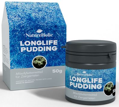 NatureHolic - LonglifePudding 50g für Fächergarnelen, Muscheln&filtrierende Schnecken