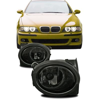 Nebelscheinwerfer Schwarz Glas BMW E46 + E39 Coupe, Cabrio, M-Paket, M-Stoßstange, M3