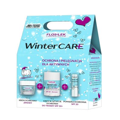 Floslek Winter Care Geschenkset (Schutzcreme 50ml+ Cremestift 16g+ Lippenstift SPF20)