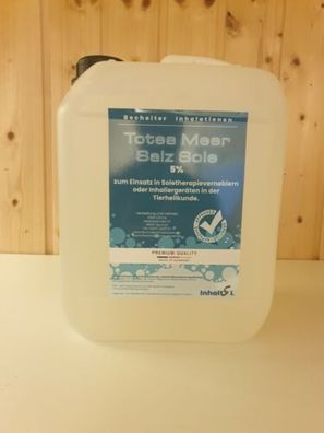 5 Liter 5% ige TotesMeerSalzsole Soletherapie Salzkammer 5 Liter Gratisversand
