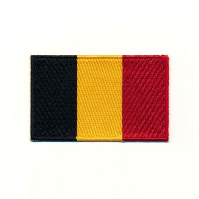 40 x 25 mm Königreich Belgien Brüssel Flagge Flag Aufnäher Aufbügler 0959 A