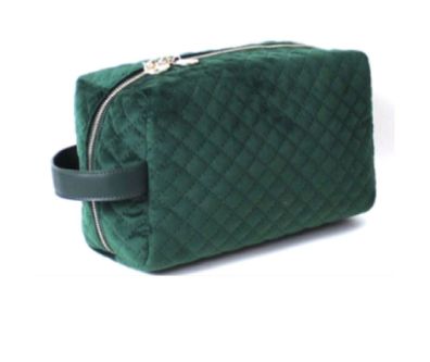 Topteam Kulturtasche Waschtasche Tanne Velvet Vintage 27x17cm Kulturbeutel