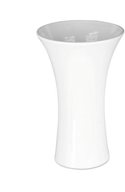 Blumenvase Bechervase Vase brilliant weiss 22cm