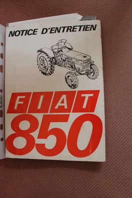 Originale Betriebsanleitung für den Fiat Traktor 850