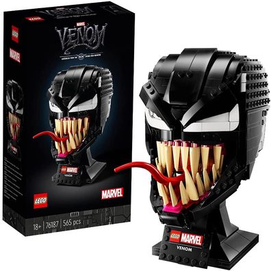 LEGO 76187 Marvel Spider-Man Venom Maske Bauset für Erwachsene, Fanartikel, Gesche...