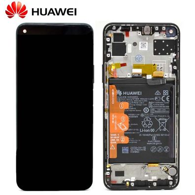 Original Huawei P40 Lite 5G LCD Display Touch Screen Bildschirm Rahmen mit Akku ...