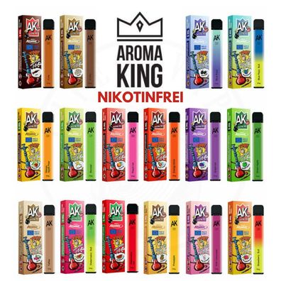 AROMA KING Einweg E-Zigarette ALLE SORTEN 700 Züge I Vape Shisha I Nikotinfrei