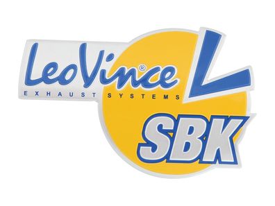 Leovince Plakette "Leovince SBK", Hitzebeständig, Länge: 93mm