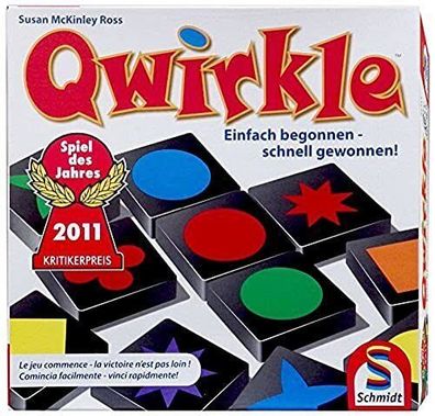 Schmidt Spiele 49311 - Qwirkle Legespiel Familienspiel Gesellschaftsspiel