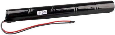 Akkupack 6V 4500 mAh NiCd Akku HT Säule5 mit Silikonkabel 200 mm 1,5 mm