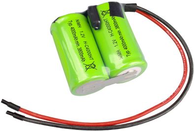 Mexcel Akkupack 2,4V 4000mAh - C Hochtemperatur 2S mt Silikonkabel 20 cm Akku