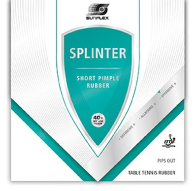 Sunflex Splinter Tischtennis-Belag, 2,0mm Schwamm schwarz