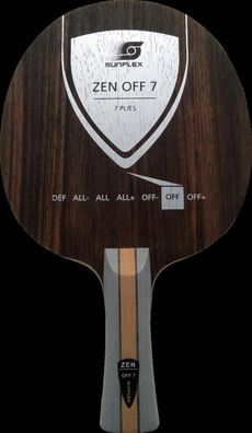 Sunflex Zen Off 7 Tischtennis-Holz, gerader Griff