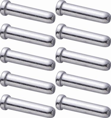 Shimano Endkappe für Bremszug 1,6 mm für Seilzug Aluminium Silber 10 Stück