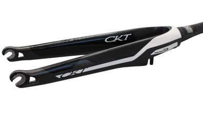 CKT Carbon Tapered 1.5" Gabel V Aero Rennrad Schnellspanner 9 x 100 mm Schwarz