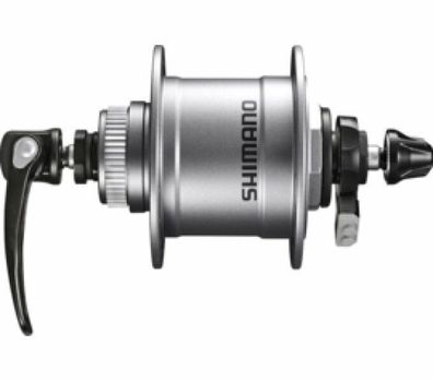 Shimano LED Nabendynamo DH-T4050 100mm, 36 Loch, Centerlock 1,5 W Silber Alivio