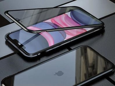 360 doppelseitiges glasetui für iphone 7 8 6s plus se magnet cover