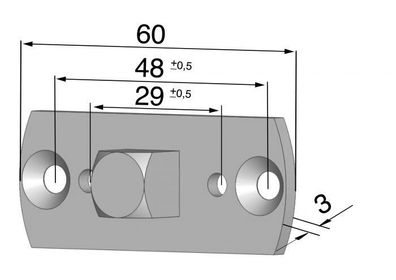 Somfy 9013594 Adapterset für Selve Lager 12 mm, Vierkant inkl. Schrauben