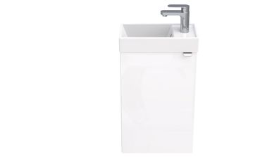 Unterschrank mit Waschbecken - Wandschrank - Praktisch Badmöbel Badschrank Weiß Grau