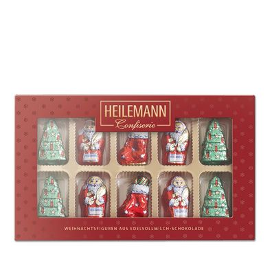 Weihnachtsfiguren aus Schokolade - Geschenkpackung Figuren