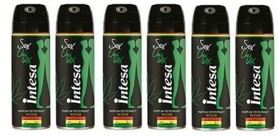 Intesa Sex & Unisex Cannabis Parfum Deodorant 6 x 125 ml
