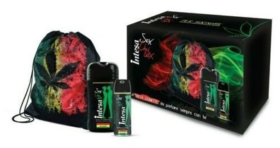 Intesa Cannabis Sex Unisex Geschenkset: Shower Shampoo250ml + Deo125ml + Sportbeutel