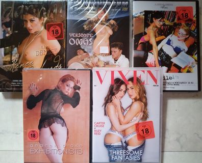 5 Stück DVD - Erotik Paket XXX Hc. - Pack 1 * Neu* Ab 18 Jahren