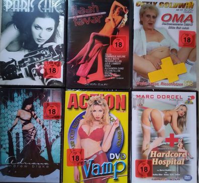 6 Stück DVD - Erotik Paket XXX Hc. - Pack 66 * Neu* Ab 18 Jahren